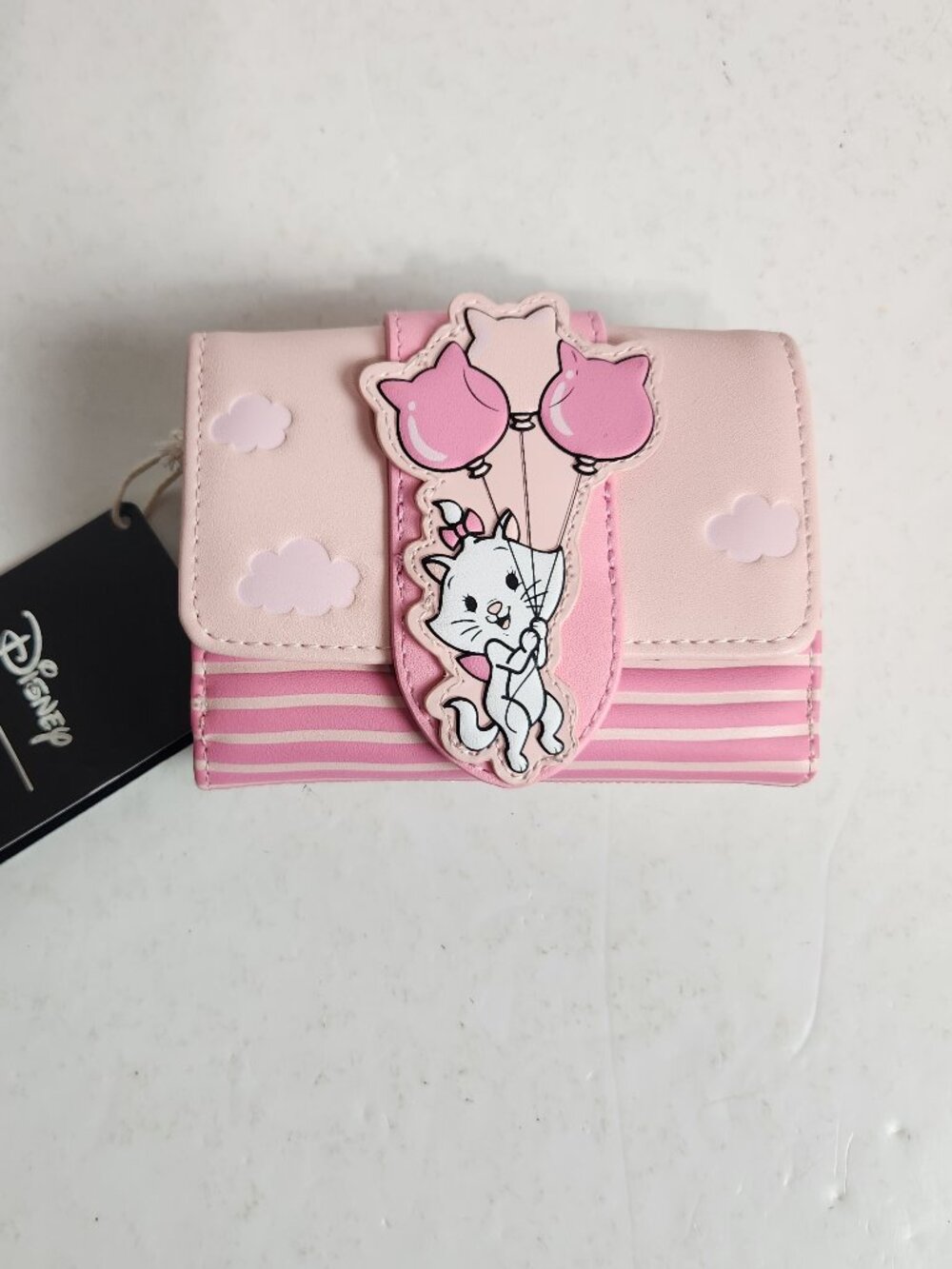 Loungefly Hard Tag Disney The Aristocats Marie with Balloons Snap Wallet NWT